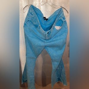 L&B brand baby blue size 18 sarape jeans size 14